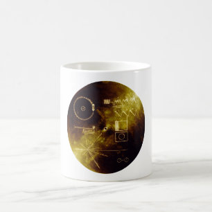 Caneca De Café Voyager 1 + 2 Sons do Cobrir Dourado do Registro d