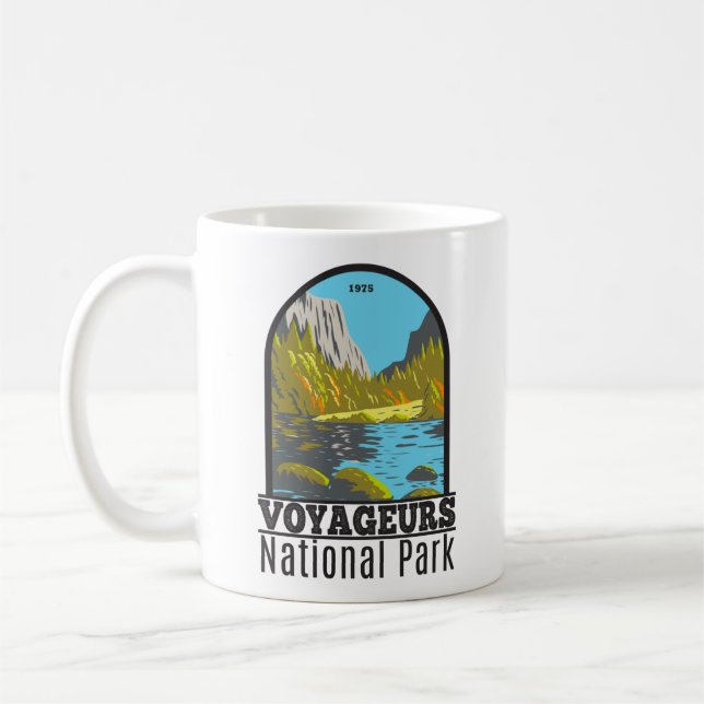 Caneca De Café Voyageurs National Park Minnesota Vintage (Esquerda)
