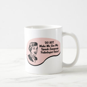 Caneca De Café Voz do patologista da Discurso-Língua