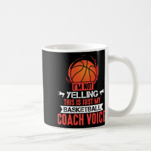 Caneca De Café Voz do treinador de basquetebol