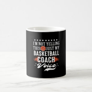 Caneca De Café voz do treinador de basquetebol  Não estou gritan