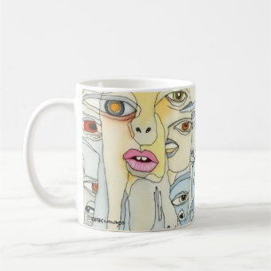Caneca De Café "Vozes" Art Mug de DAKimage