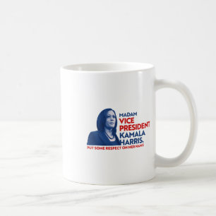 Caneca De Café Vp Kamala Harris Respeita Seu Nome 2020 Joe Bide