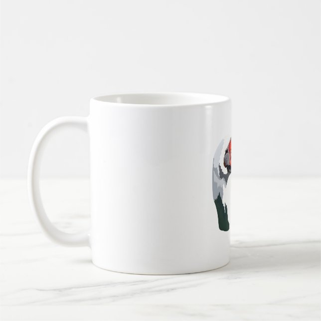 Caneca De Café W é para a Grua Branca Napada (Esquerda)
