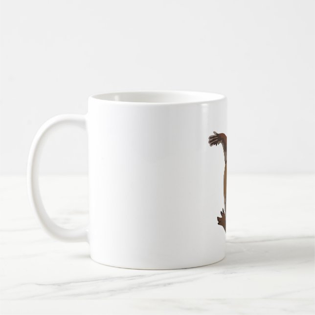 Caneca De Café W é para Wooly Lemur (Esquerda)