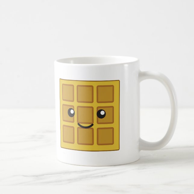 Caneca De Café Waffle bonito (Direita)