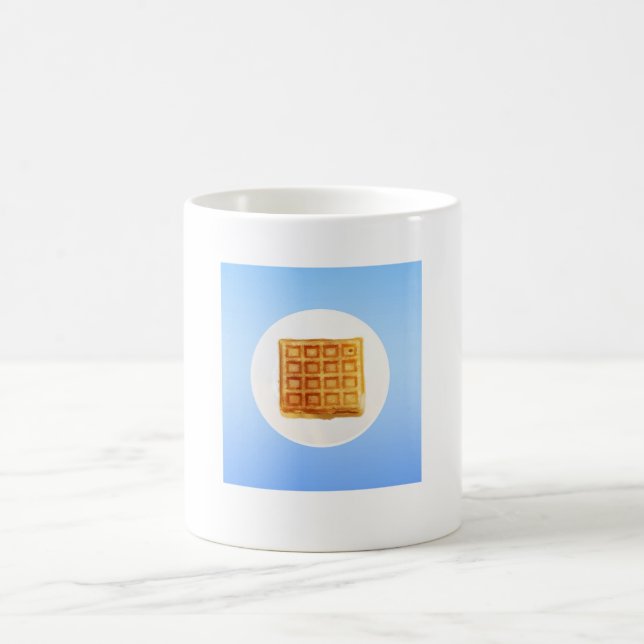 Caneca De Café Waffle em uma placa (Centro)