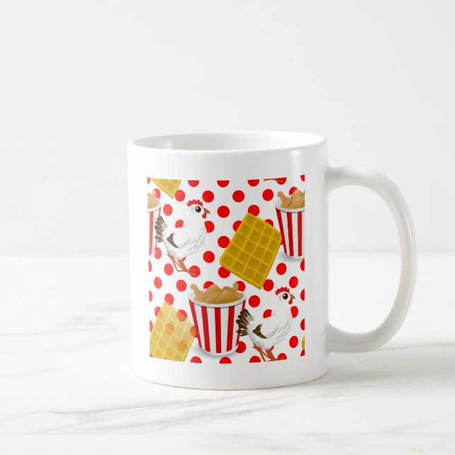 Caneca De Café waffles de frango (Direita)