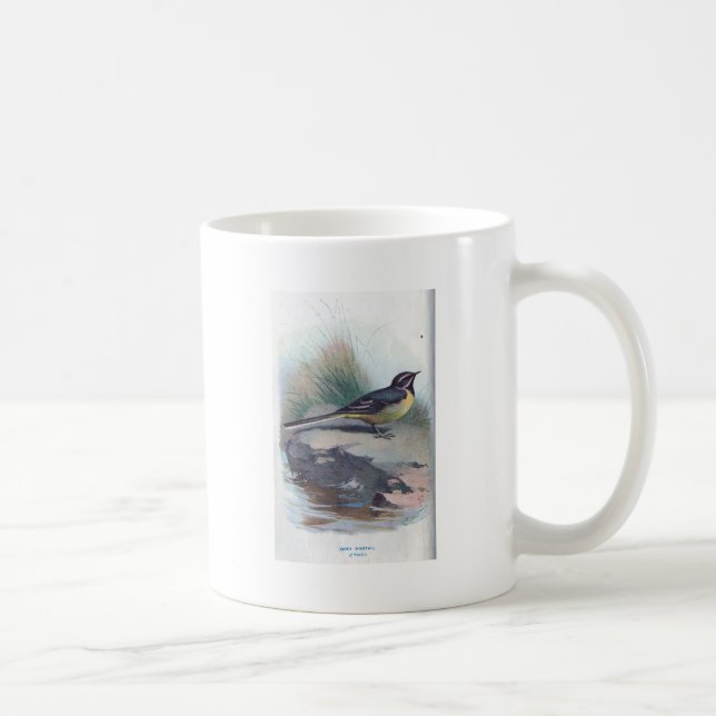 Caneca De Café Wagtail cinzento (Direita)