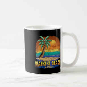 Caneca De Café Waikiki Beach Hawaii Vintage desapontou Souvenir