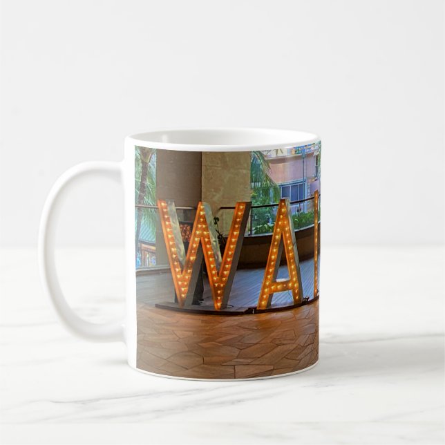 Caneca De Café Waikiki - Sinal nº 1 Mug (Esquerda)