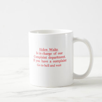 Caneca De Café waite de Helen