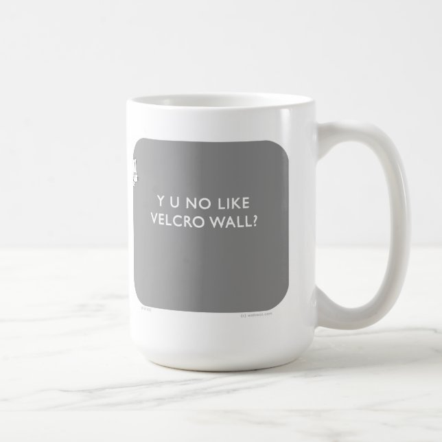 Caneca De Café Waitwot de "parede do coelho" de WW033 "Badass (Direita)