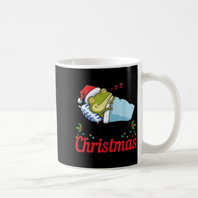 Caneca De Café Wake Me Up When It's Christmas Cute Frog Animal Sl (Direita)