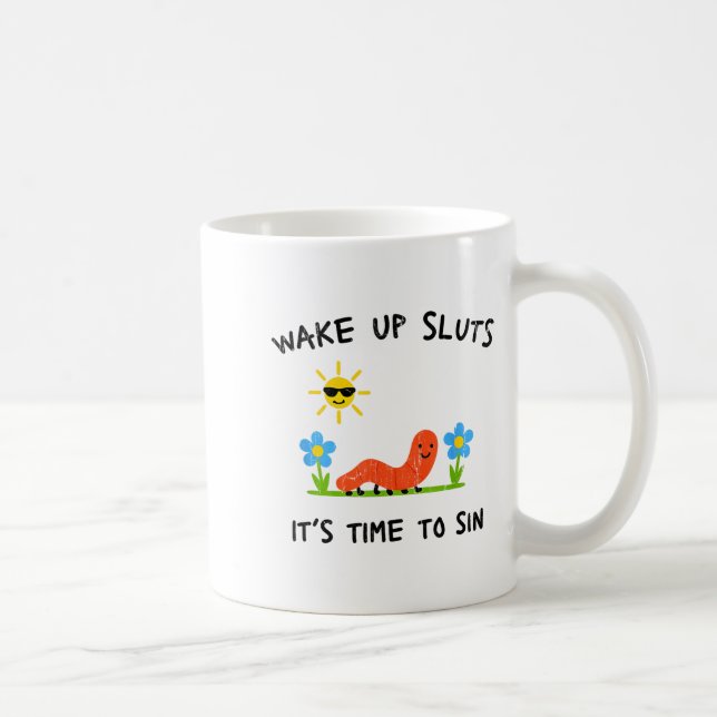 Caneca De Café Wake Up S It's Time To Sin  (Direita)