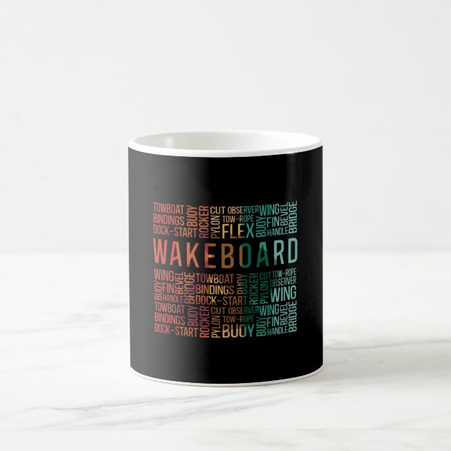Caneca De Café Wakeboard Acordar Wakeboarder (Centro)