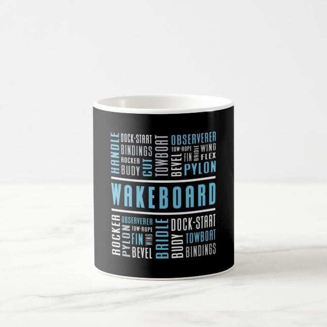 Caneca De Café Wakeboard Wake Wakeboarder Lovers Wakeboarding (Centro)
