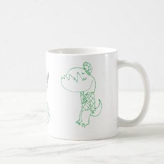 Caneca De Café Wakeupasaurus