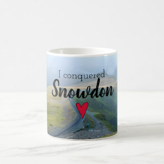 Caneca De Café Wales Conquistou a paisagem de Snowdon Welsh Rail