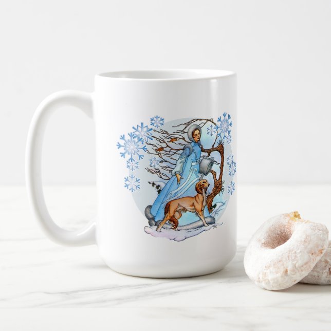 Caneca De Café Walk de inverno (Com Donut)