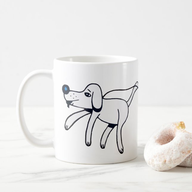 Caneca De Café Walkies, Doggy. (Com Donut)
