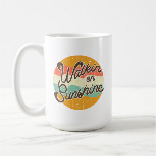 Caneca De Café Walkin on Sunshine Retro