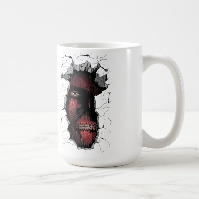 Caneca De Café Wall Breaker Titan Mug | Intense Anime Giant Desgn (Direita)