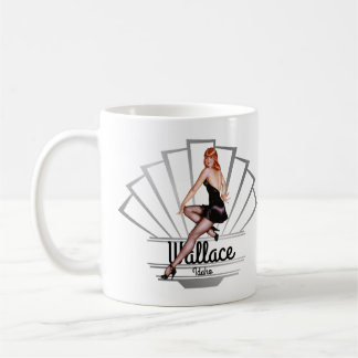 Caneca De Café Wallace Idaho Pinup Girl V2