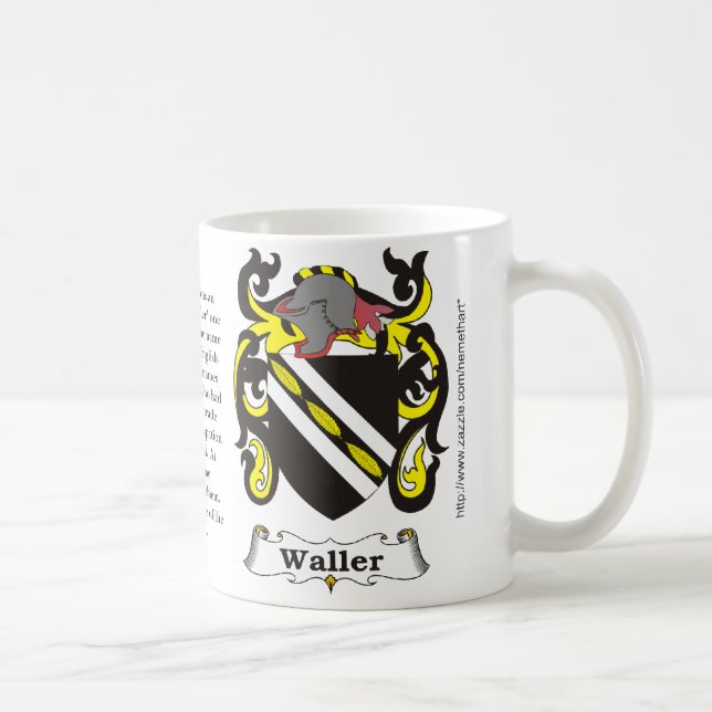 Caneca De Café Waller, a origem, significado e a crista (Direita)
