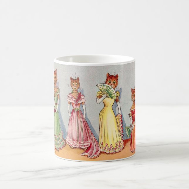 Caneca De Café Wallflower Cats por Louis Wain (Centro)