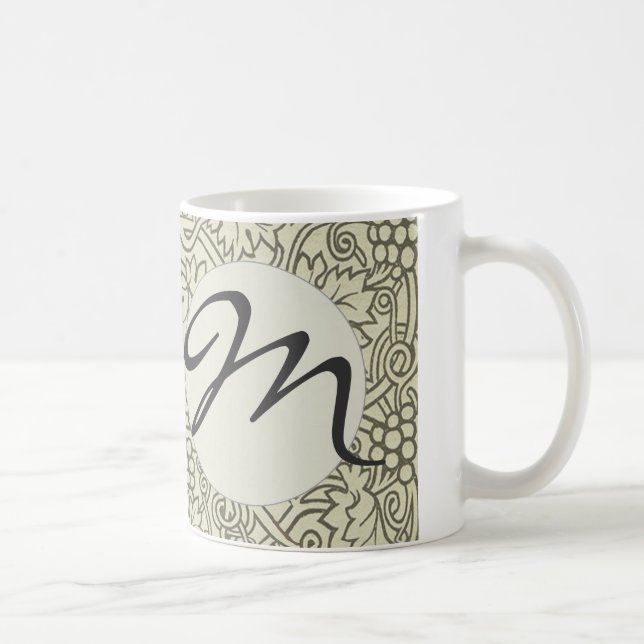 Caneca De Café Wallpaper William Morris Grapevine Sage (Direita)