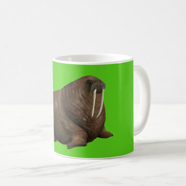 Caneca De Café Walrus Mug - Green (Frente Esquerda)