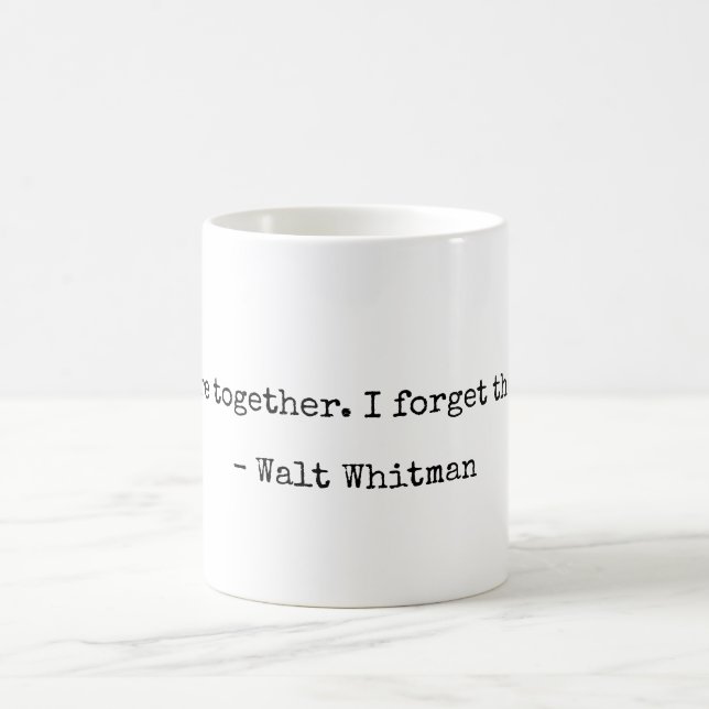 Caneca De Café Walt Whitman Literary Love Cote Mug (Centro)