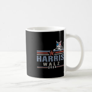 Caneca De Café Waltz 24 Para O Presidente Patriótico Kamala Gato