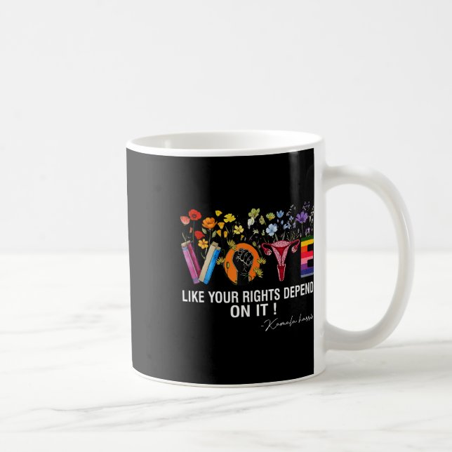 Caneca De Café Waltz Vote Como Seus Direitos Depende Disso Femini (Direita)