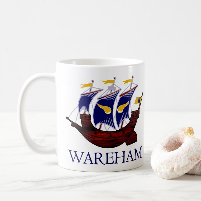 Caneca De Café Wareham Viking Ship Mug (Com Donut)