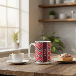 Caneca De Café Warm Chevron