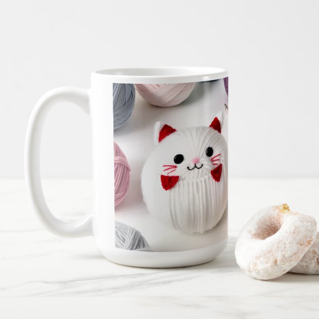 Caneca De Café Warm Whiskers on Your Morning Coffee (Com Donut)