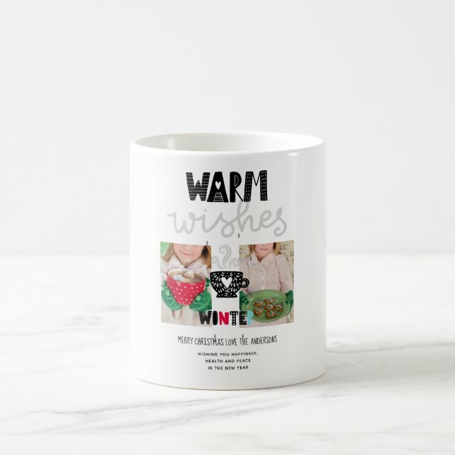 Caneca De Café Warm Wish Doodle, FOTO DE Natal (Centro)