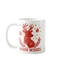 Warm wishes reindeer mug 