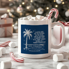 Caneca De Café Warmer Wonderland Beach Palm Tree Christmas