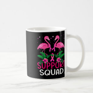 Caneca De Café Warrior Support Squad Flamingo Breast Cancer Aware