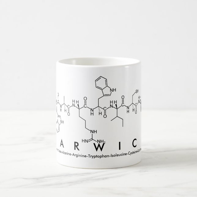 Caneca De Café Warwick peptide name mug (Centro)