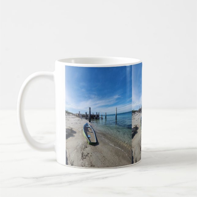 Caneca De Café Washed Up Kayak (Esquerda)