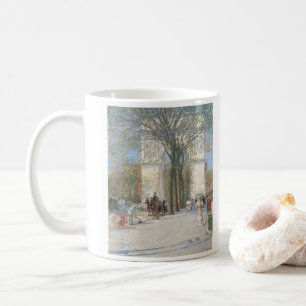 Caneca De Café Washington Arch, Primavera por Frederick Childe Ha