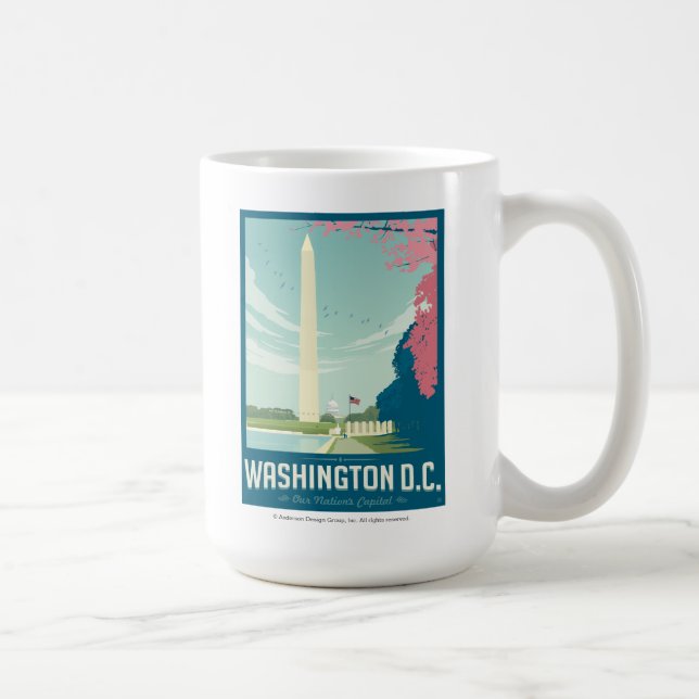 Caneca De Café Washington, D.C. - A Capital da Nação (Direita)