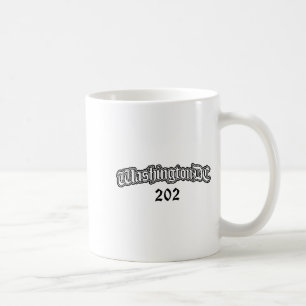 Caneca De Café Washington Dc 202 Homens Mulheres Crianças Manga L