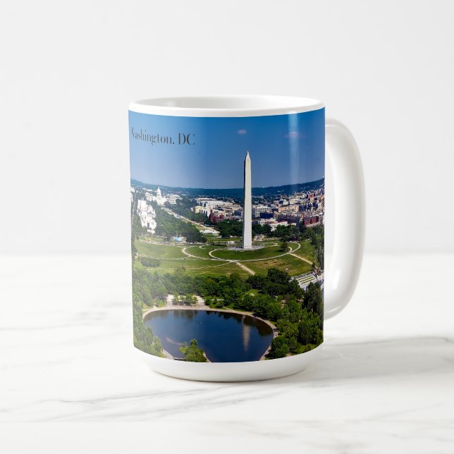 Caneca De Café Washington DC cityscape (Frente Esquerda)