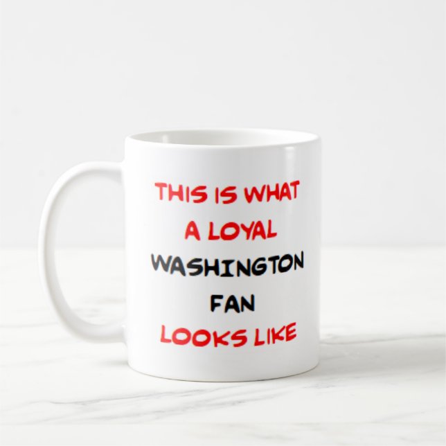 Caneca De Café washington fan, loyal (Esquerda)