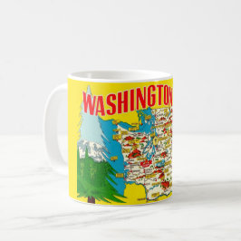 Caneca De Café Washington - O Estado Evergreen
